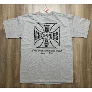 Vintage Y2K West‎ Coast Choppers As Seen On TV Gray T Shirt Size M